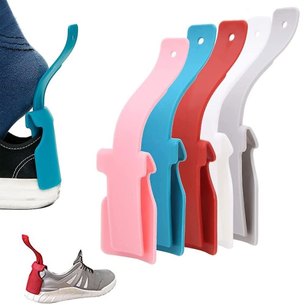 5 st Lazy Shoe Helper Portable Shoe Lifting Helper Hanteras lätt att ta på eller av skor