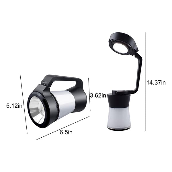 Taskulamppu LED-taskulamppu Ulkoilun monitoiminen 3-in-1-leirivalaisin（BK）