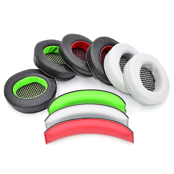 Öronkuddar och huvudbandsset för Edifier G4, Edifier G4 Pro, Edifier G4 Se Gaming Headset（Svart Röd）