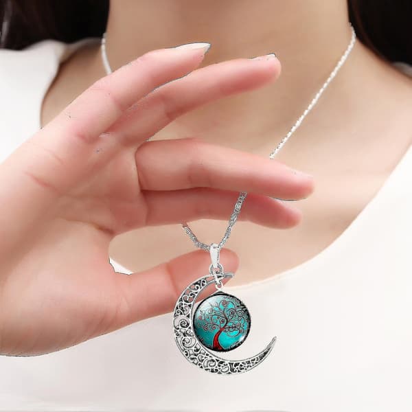 Glas Chon Halsband Örhängen Blet Set (4 st totalt)