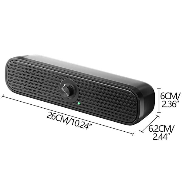 Højttaler til huset Usa Computerhøjttalere Kablet Usb-drevne højttalere Stereo Sound Bar til stationær computer Bærbar computer