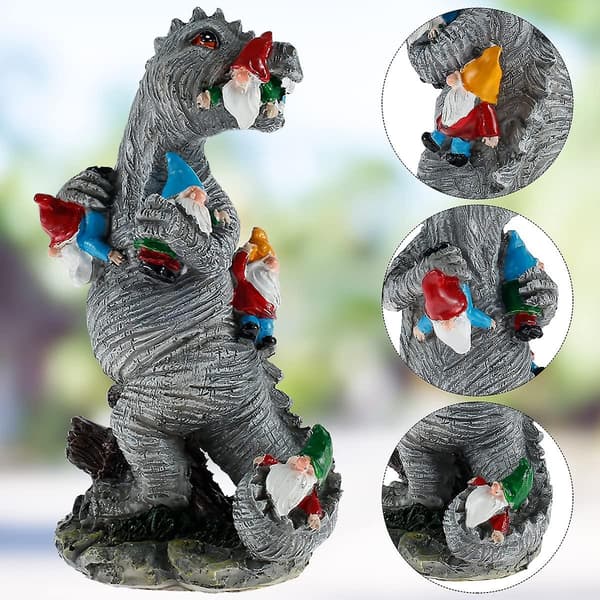 Have Drage Statue Dinosaur Have Drage Statue Harpiks Have Nisse Statue Til Terrasse Græsplæne Terrasse
