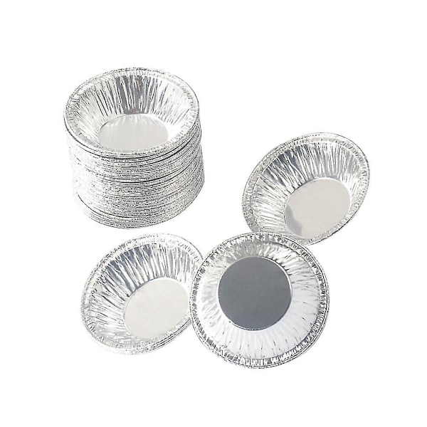 250 PCS Egg Cake Mold Quiche Pie Mold Ramekins Muffin Cups Egg Tart Tins Mold Round Egg Tart Mold