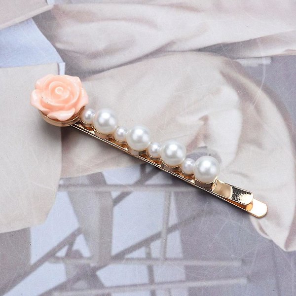 4 stk. pandehårnåle, glitter krystalblomster hårklemmer, elegante blonde håraccessories, gaver til kvinder, WZ-1907R