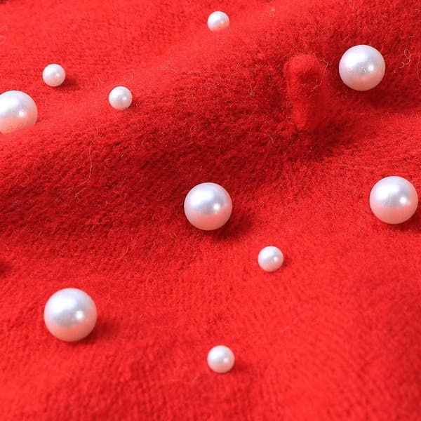 Beret Perle Høst Vinter Kasjmir Beret Stjerne Perleperle Nagle Ull Beret