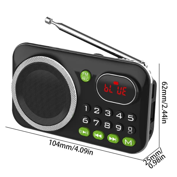 Udsalg Mini Bærbar Gammel Radio Ældre Multifunktionel Plug-In Mp3 Bluetooth Højttaler