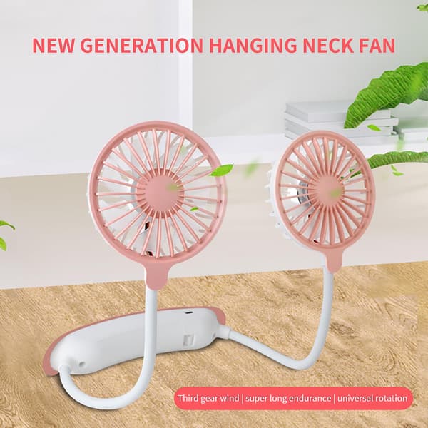 Bærbar hængende USB-opladnings mini-ventilator（PK）