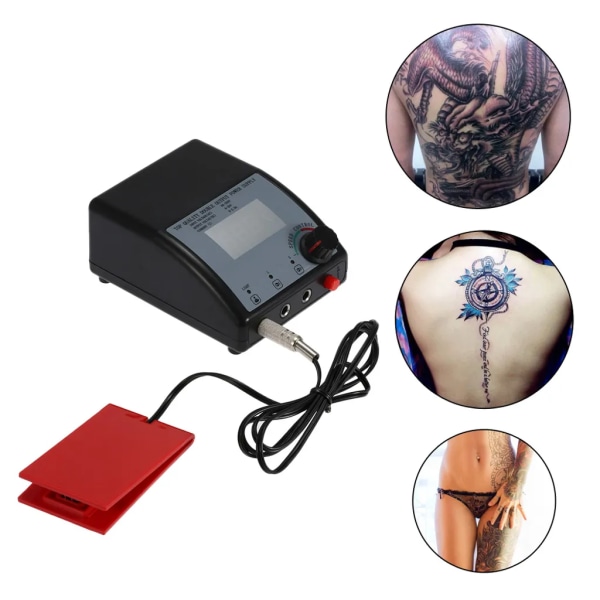 1st Tattoo Power Foot Pedal Tattoo Foot Switch för Tattoo Switch Controller Tatueringsutrustning Blå