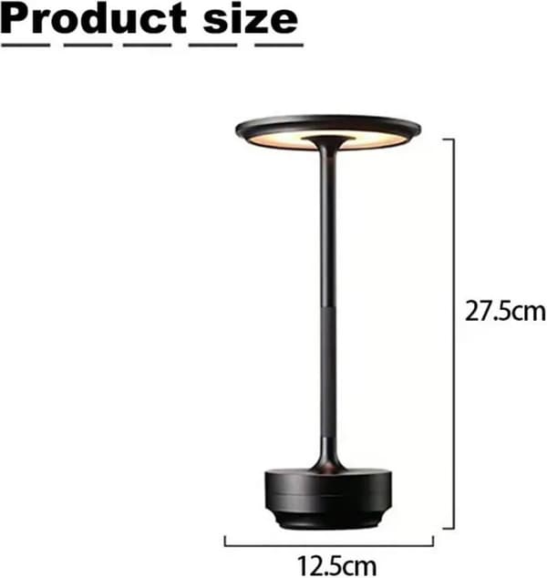 Skrivebordslampe LED bordlampe trådløs, USB bordlampe, touch