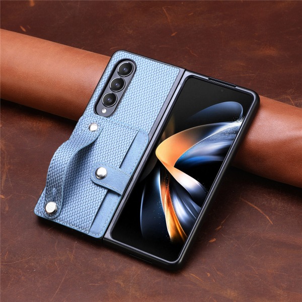 För Samsung phone case-Korthållare Handledsremshållare brun ZFold4