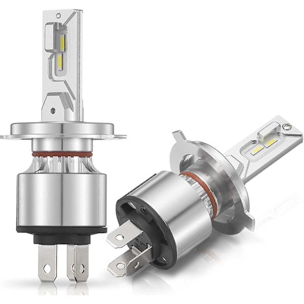 2 stk H4 6000k LED-frontlykter Bilfrontlykter