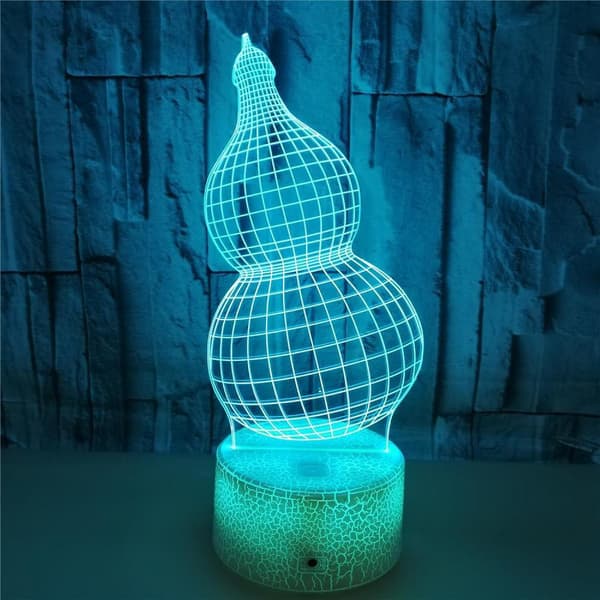 Kreativ græskarmodel 3D visuel natlampe LED 16