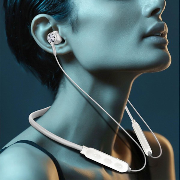 Kaulanauha Bluetooth-kuulokkeet, HD-stereon langattomat urheilukuulokkeet, kaulanauha Bluetooth-kuulokkeet, melunvaimennusmikrofoni, magneettinen vetovoima