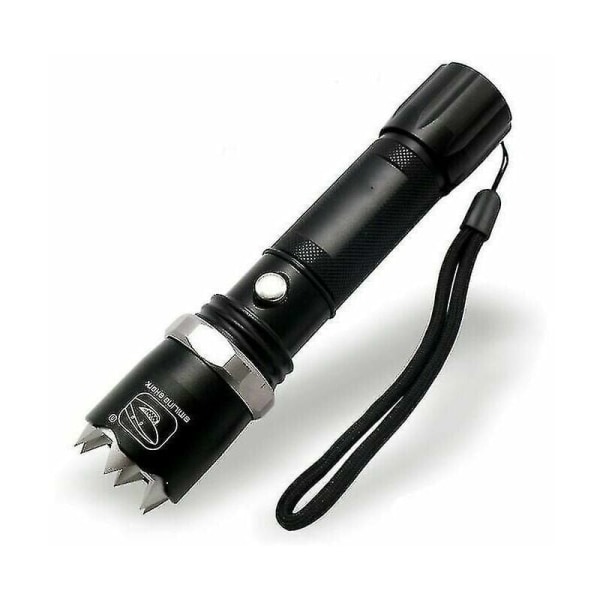 Kraftig LED selvforsvar lommelygte Q5 Zoom Flash taktisk lampe