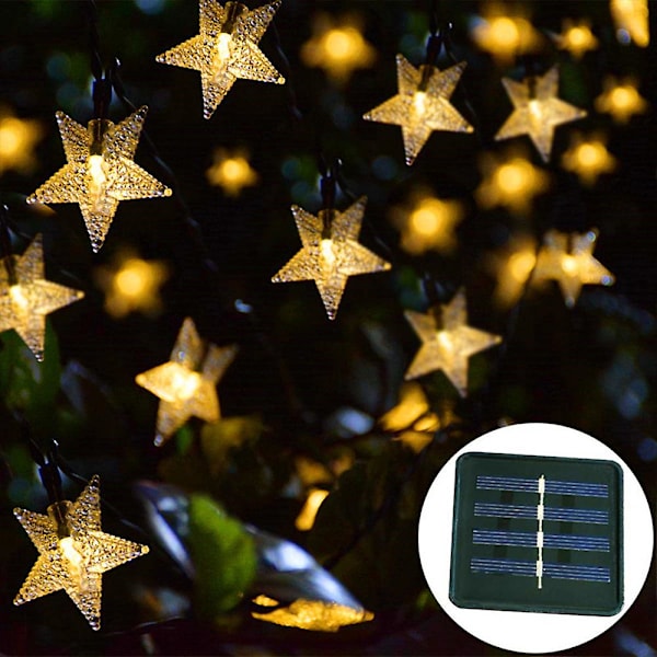 40ft 100 LED aurinkotähtivalot 8 tilaa puutarha terassi puutarhan koristelu