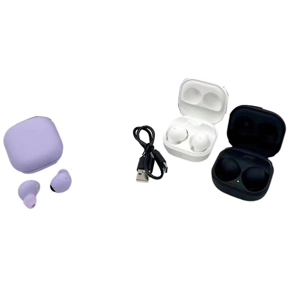 R510 Trådlösa Bluetooth-headset V5.3 Brusreducerande Öronproppar Ljud Stereo Öronproppar Lila（lila）