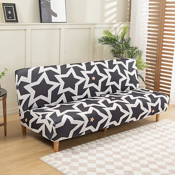 Sofaovertræk uden armlæn til foldbar sovesofa uden armlæn, 190-210 cm