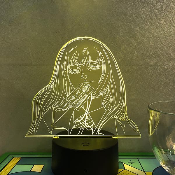 LED-nattlampa Anime-figur 3D-illusion