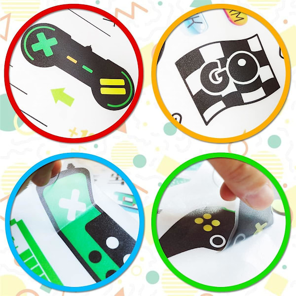 Videospil vægklistermærker - Diy gaming vægklistermærker Spis Sov Spil Over Gaming Controller