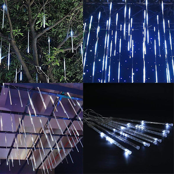 30CM Party LED-lampor Dusch Regn Snöfall Trädgård Utomhus