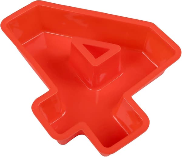 Kageform Silikone Tal Store Tal Bageform 20 x 25 cm rød-4