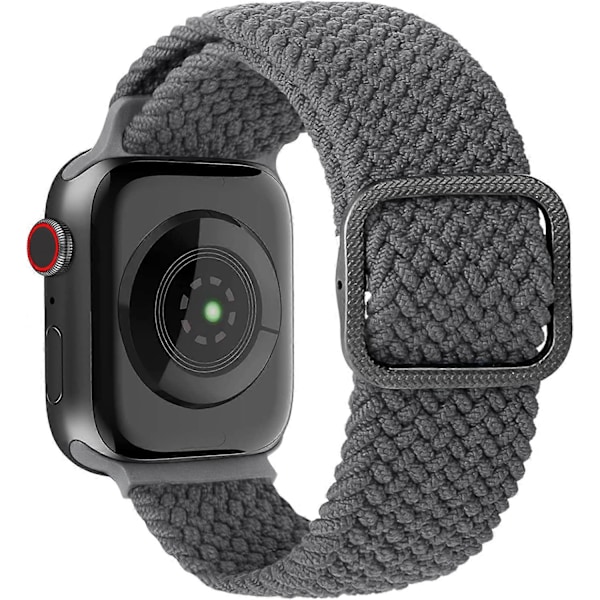 Stretchiga Nylonband Kompatibla med Apple Watch 38mm 40mm 41mm 42mm 44mm 45mm, Justerbara Elastiska Sportband för Kvinnor och Män Handledsband för iWatch Serie