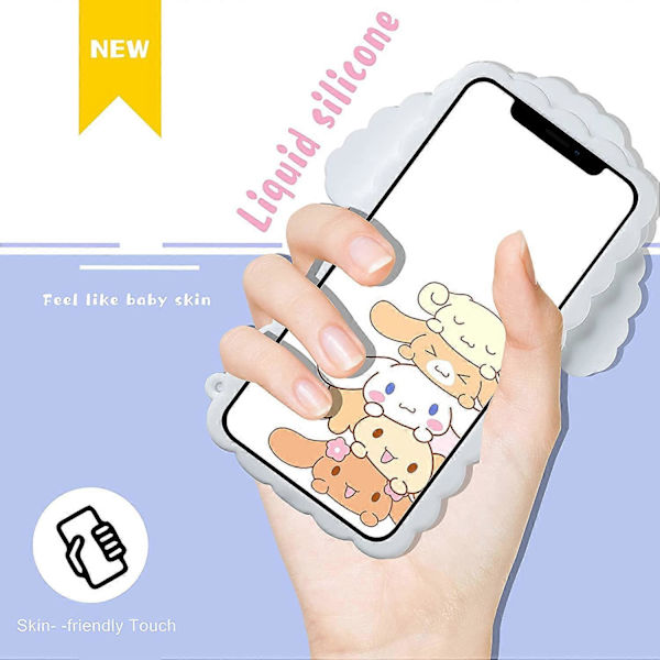 Trendigt och roligt iPhone 6 Plus/6S Plus/7 Plus/8 Plus skal, Silikonskal med roliga tecknade djur, söt och cool design för pojkar, flickor och kvinnor