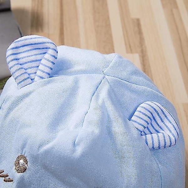 Dww- Beskyttende solhat til baby 0-3 måneder Cartoon Bear Baseball Cap Sommerhat til nyfødte