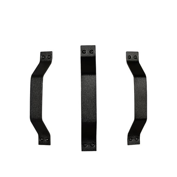 22*3*5cm Solid Stål Dørhåndtak Svart Låvedørhåndtak