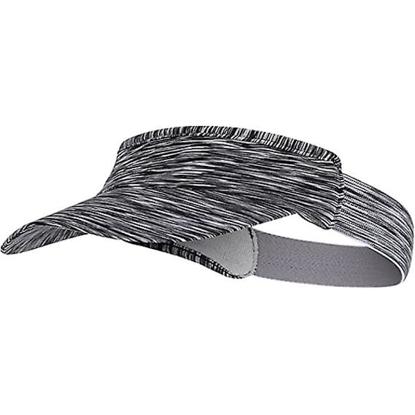 Dww-Summer Open Top Sun Shade (Grey) for Women and Men, Sweat-Absorbing Sports Sun Shade, Elastic Brim, UV Resistant, Shade