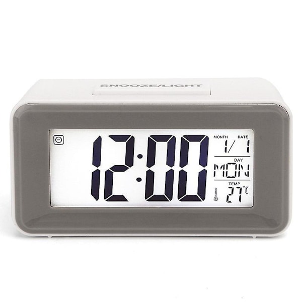 Multifunktionell elektronisk digital snooze väckarklocka Mini LED bakgrundsbelysning Digital elektronisk barnklocka med kalender temperatur Smart digital bordsal