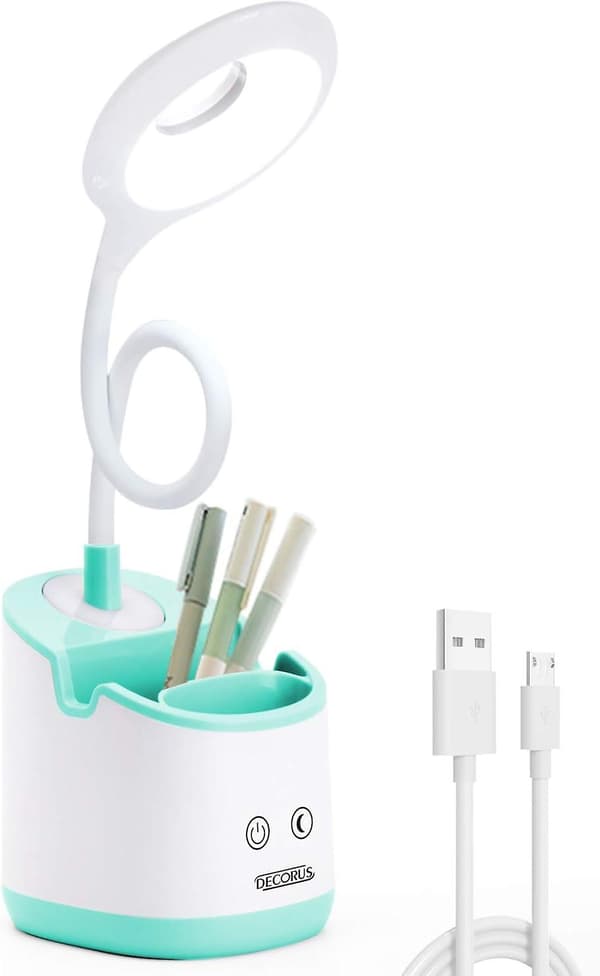 Bordlampe til børn med natlys LED USB genopladelig