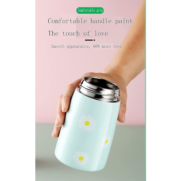Drickstillbehör Daisy Fresh Kreativ Vattenkopp, Portabel Termosmugg (grön)