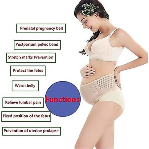 Gravidbälte 120 cm Graviditetsbälte Midja och magstöd - Gravidbälte stöder nyblivna mammor för att minska smärta under graviditet och efter förlossningen