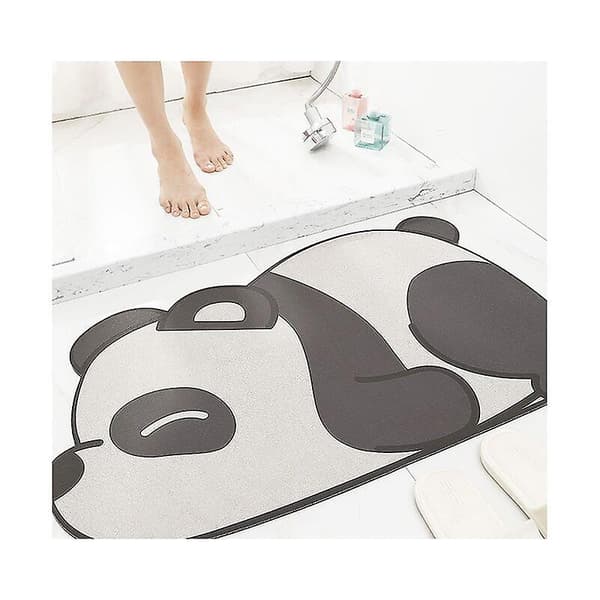 Badmatta tecknad golvmatta jätte panda halkfri matta present