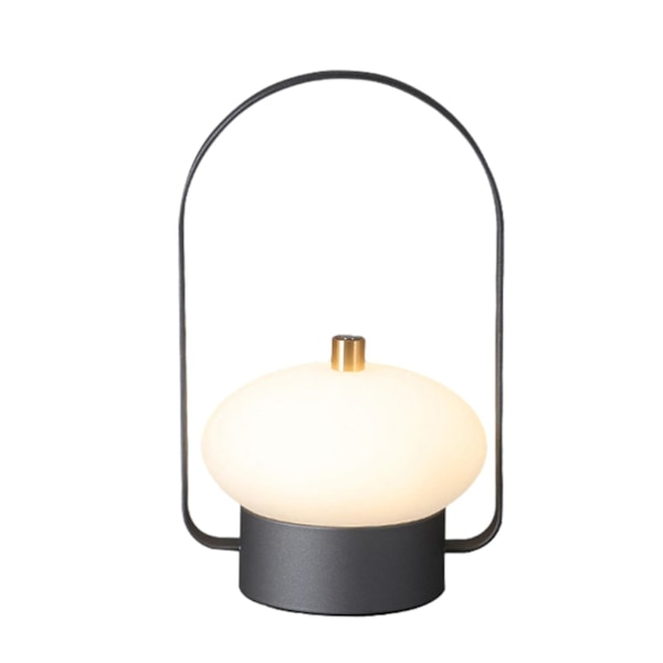Bærbar nattlys utendørs atmosfærelys Praktisk lading Dekorativ bordlampe Kreativ gave Nattlys（romgrå）