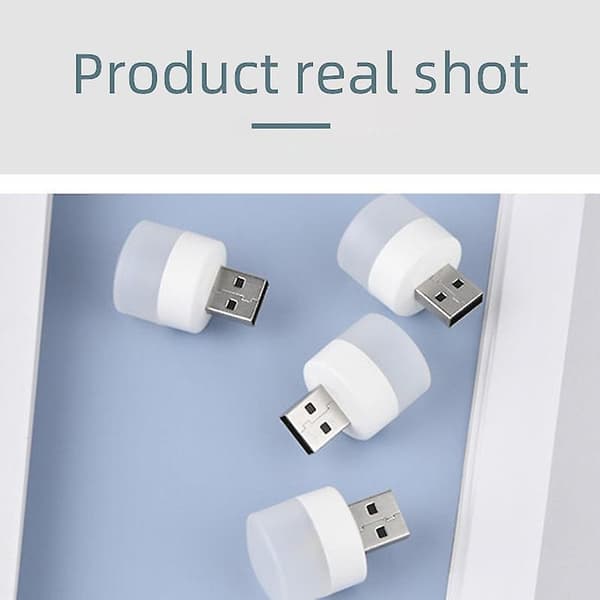 4 stk. USB-tastaturlys 5V LED-natlamper til Powerbank-computer, bærbar computer, notesbog, stationær bogarbejdsbelysning