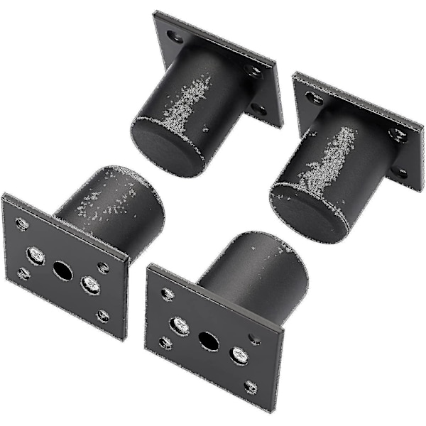 4 stk justerbare møbelben Sengeløfter Møbler Aluminiumlegering Ben For Sengbunn, skap, bord (svart, høyde 50mm)