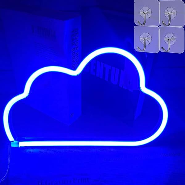 Neon Cloud Light Led Neon Lights For Bedroom Usb/battery Powered Cloud Light Led