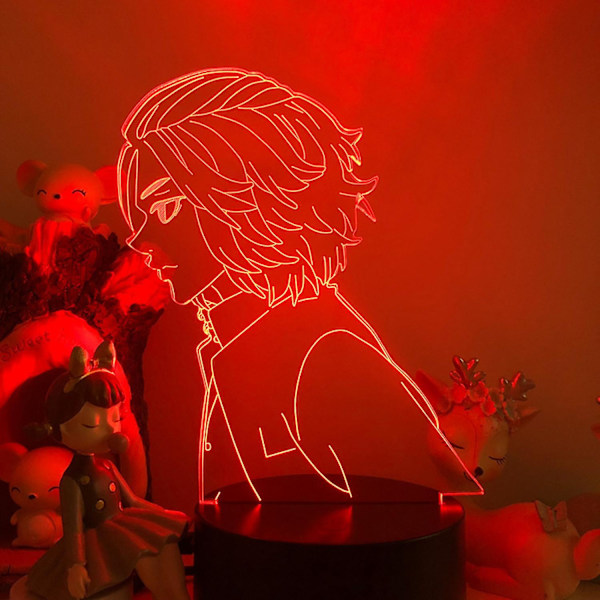 3D LED nattlys Anime-figurer 3D-illusjon