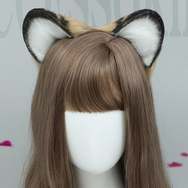 Anime plyschöron pannband lurvig tigerhår båge hårbåge cosplay fest accessoar（2）