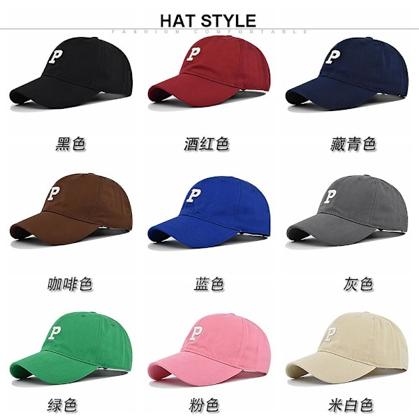 P Tredimensionell broderad basebollkeps koreansk version broderad keps solskydd basebollkeps lastbilschaufför keps