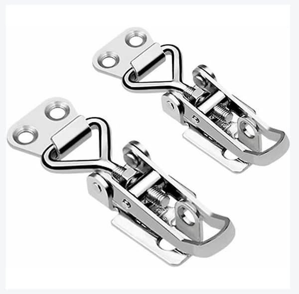 Metall Jern Toggle Latch, 2 Stykker Metall Toggle Latch, Spaklukking, Ingen Rust, 980N