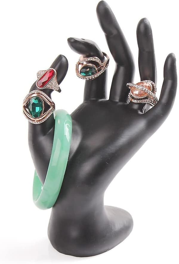 Mannequin Hand Ok Gesture Ring Display Stand Organizer Armbandhållare