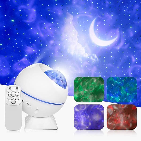 Projektor, acsergery 3 i 1 LED-projektor Ocean Wave-projektor USB Starry