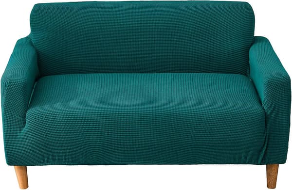 Stretch Sofa Kast Sofa Deksel, Universal Sofa Deksel for Armrest Sofa (Svart, 1 Seater)