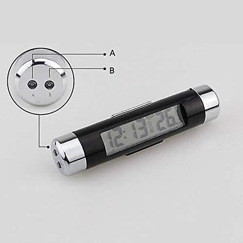 Universal digital instrumentbräda klocka med justerbar LCD-display temperaturdisplay 12/24h-läge och Ba
