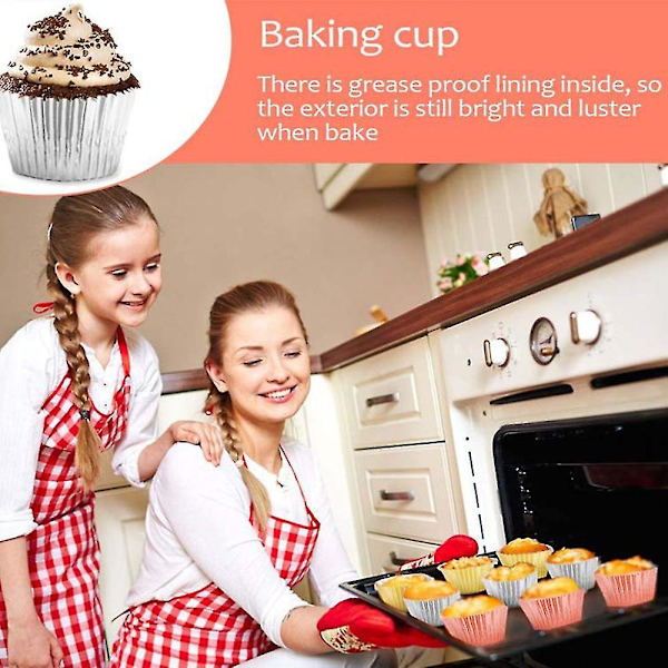 100-pack muffinsformar, pappersformar för minikakor