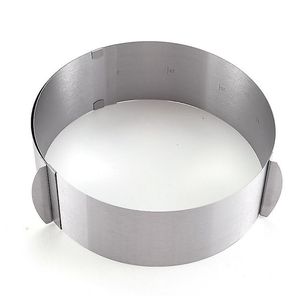 Justerbar kagering - rustfrit stål - clips til fastgørelse - robust springformform