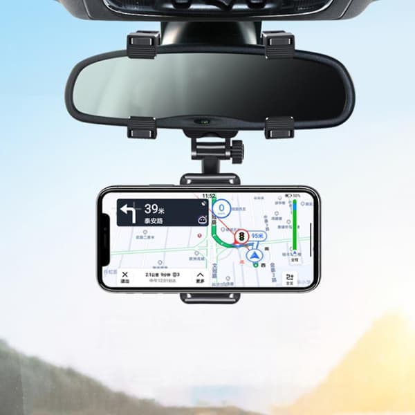 Mobiltelefonhållare för backspegel i bilen